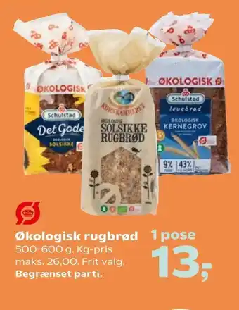 SuperBrugsen Økologisk rugbrød tilbud