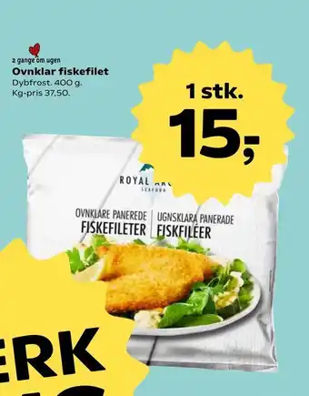 SuperBrugsen Ovnklar fiskefilet tilbud