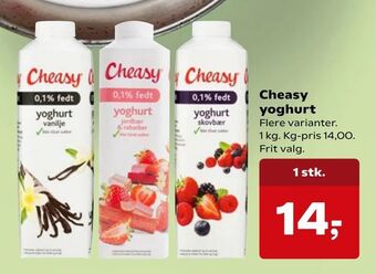 SuperBrugsen Cheasy yoghurt tilbud