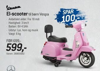 Thansen El-scooter tilbud