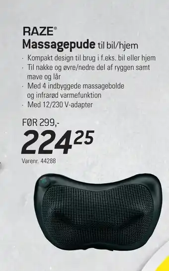 Thansen Massagepude til bil/hjem tilbud