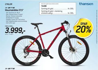 Thansen Mountainbike 27,5" tilbud