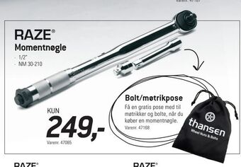 Thansen Momentnøgle tilbud