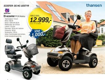 Thansen El-scooter tilbud