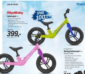 Thansen Løbecykel tilbud