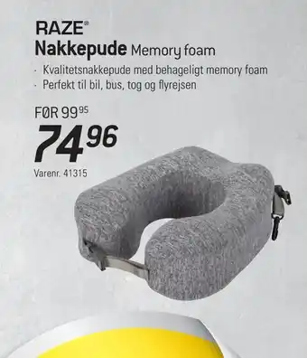 Thansen Nakkepude Memory foam tilbud