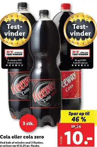 Lidl Cola Aller Cola Zero tilbud