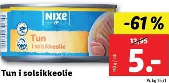 Lidl Tun I Solsikkeolie tilbud