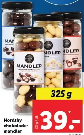 Lidl Nordthy Chokolade Mandler tilbud