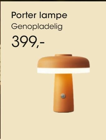 Bilka Porter lampe tilbud