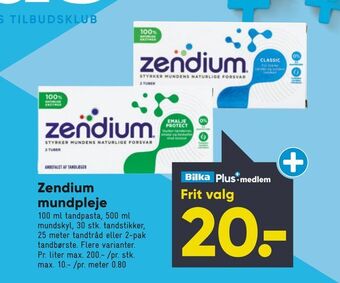 Bilka Zendium mundpleje tilbud