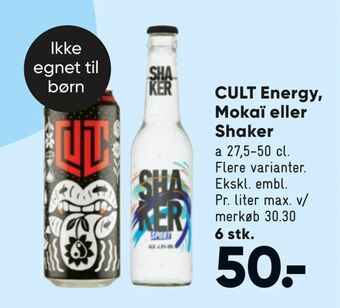 Bilka CULT Energy, Mokaï eller Shaker tilbud