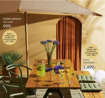 Bilka Calais parasol tilbud