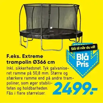 Bilka Extreme trampolin Ø366 cm tilbud