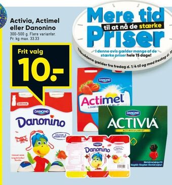 Bilka Activia, Actimel eller Danonino tilbud