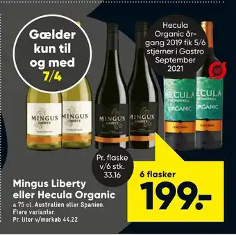 Bilka Mingus Liberty eller Hecula Organic tilbud