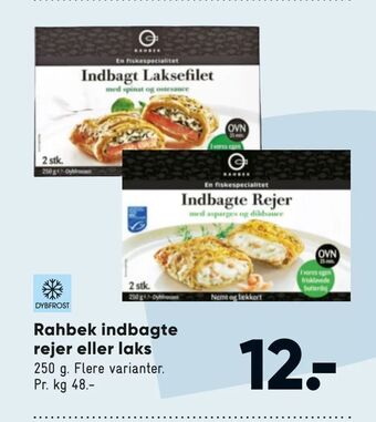 Bilka Rahbek indbagte rejer eller laks tilbud