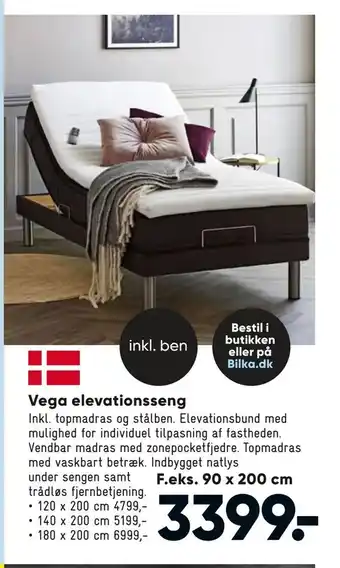 Bilka Vega elevationsseng tilbud