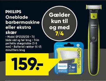 Bilka Oneblade barbermaskine eller ekstra skær tilbud