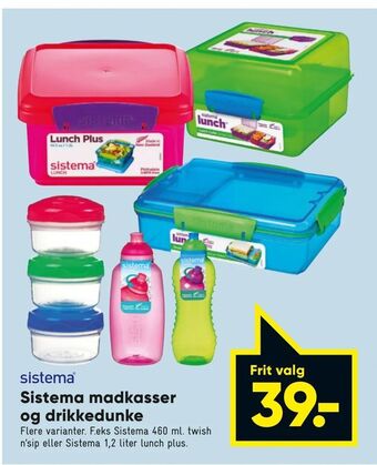 Bilka Sistema madkasser og drikkedunke tilbud