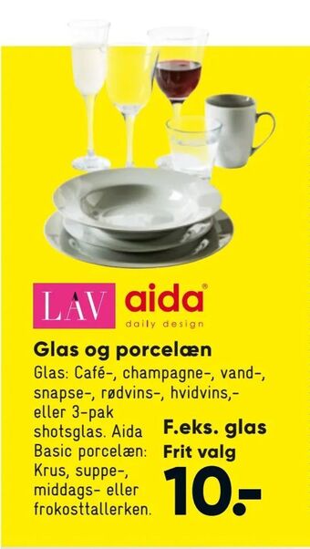 Glas og porcelæn