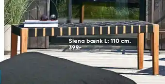 Bilka Siena bænk L: 110 cm tilbud