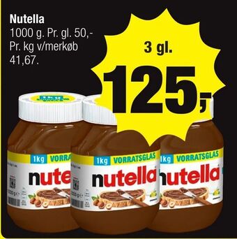 Calle Nutella tilbud