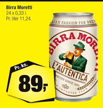 Calle Birra Moretti tilbud