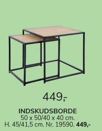 Daells Bolighus Indskudsborde tilbud