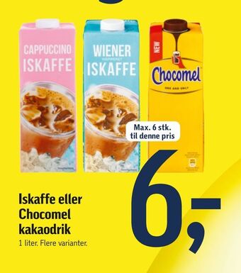 Iskaffe eller Chocomel kakaodrik
