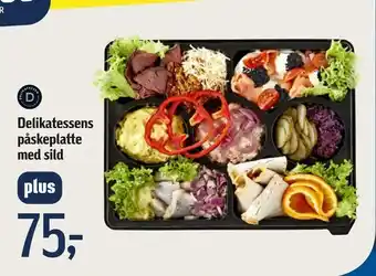 Føtex Delikatessens påskeplatte med sild tilbud