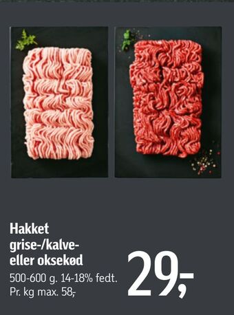 Føtex Hakket grise-/kalve eller oksekød tilbud