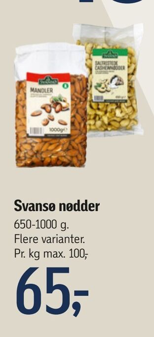 Føtex Svansø nødder tilbud