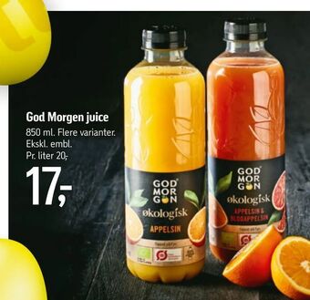 Føtex God Morgen juice tilbud