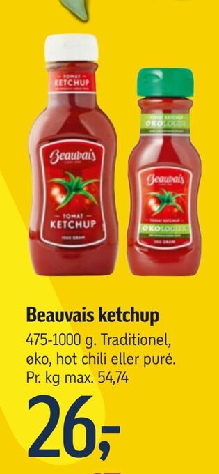 Føtex Beauvais ketchup tilbud