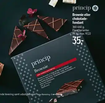 Føtex Brownie eller chokolade fondant tilbud