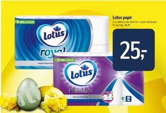 Føtex Lotus papir tilbud
