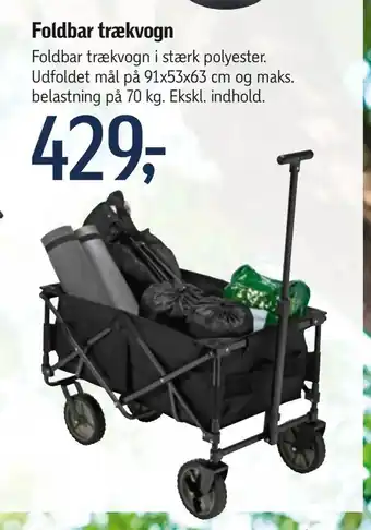 Foldbar trækvogn