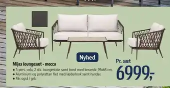 Føtex Mijas loungesæt - mocca tilbud