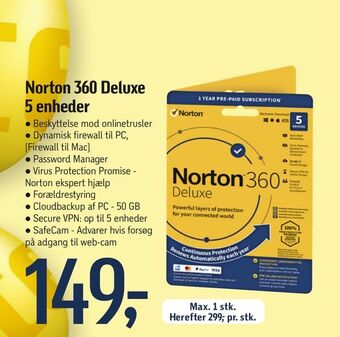 Norton 360 Deluxe 5 enheder