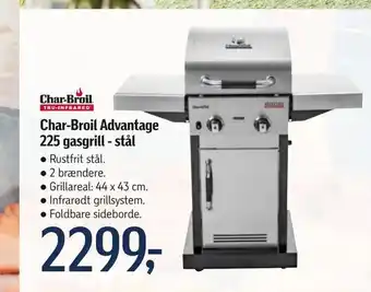 Føtex Char-Broil Advantage 225 gasgrill - stål tilbud