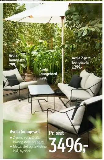 Avola loungesæt