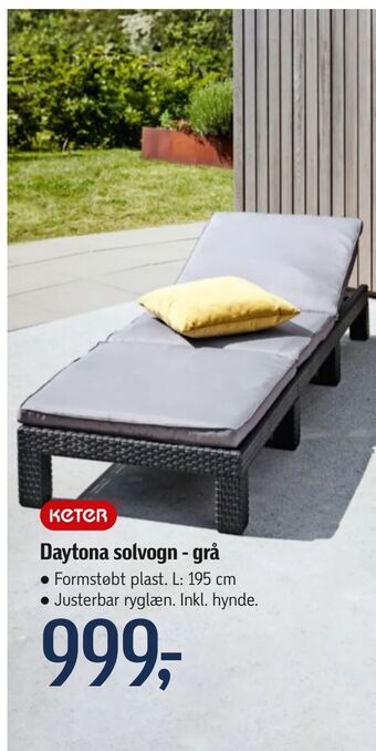 Daytona solvogn - grå