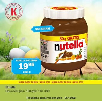 Købmandsgården Nutella tilbud