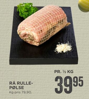 MENY Rå rulle­pølse tilbud