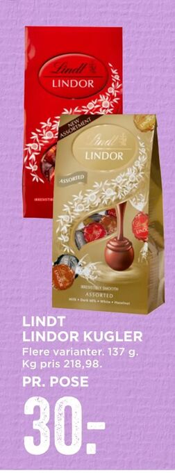 Lindt lindor kugler