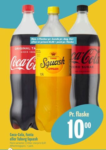 Min Købmand Coca-Cola, Fanta eller Tuborg Squash tilbud