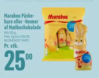Min Købmand Marabou Påske hare eller Venner af Mælkechokolade tilbud