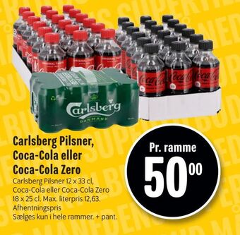 Min Købmand Carlsberg Pilsner, Coca-Cola eller Coca-Cola Zero tilbud