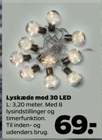Netto Lyskæde med 30 LED tilbud